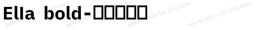 ElIa bold字体转换